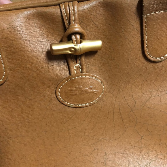 Longchamp Roseau Leather Tote Handbag {Authentic} - Picture 11 of 17